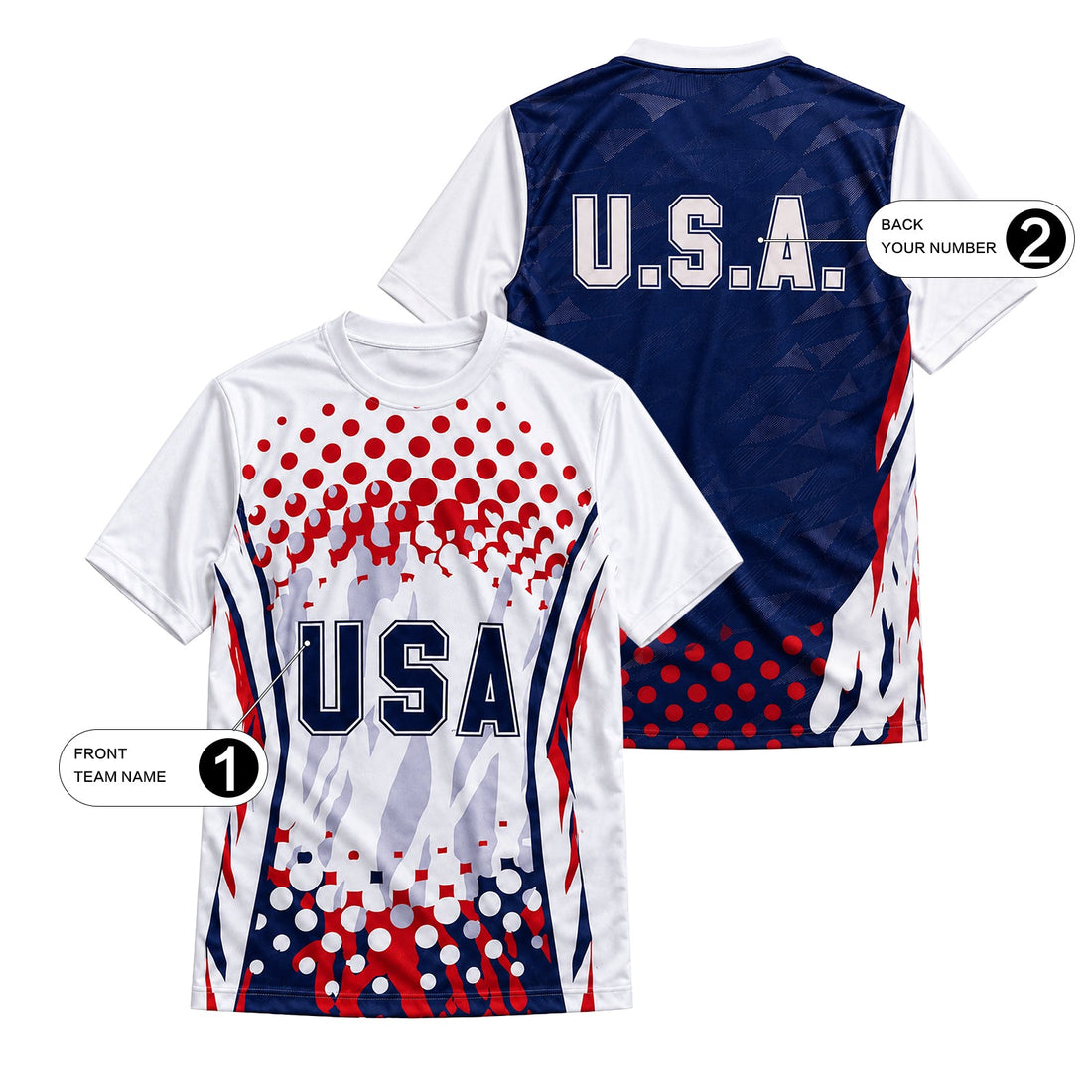 2026 USA Men Soccer Custom Jersey Crew Neck Tops