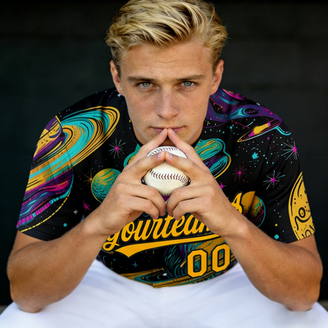 Men's Custom Baseball Jersey Personalized Baseball Shirt Printed Team Name Number Tops