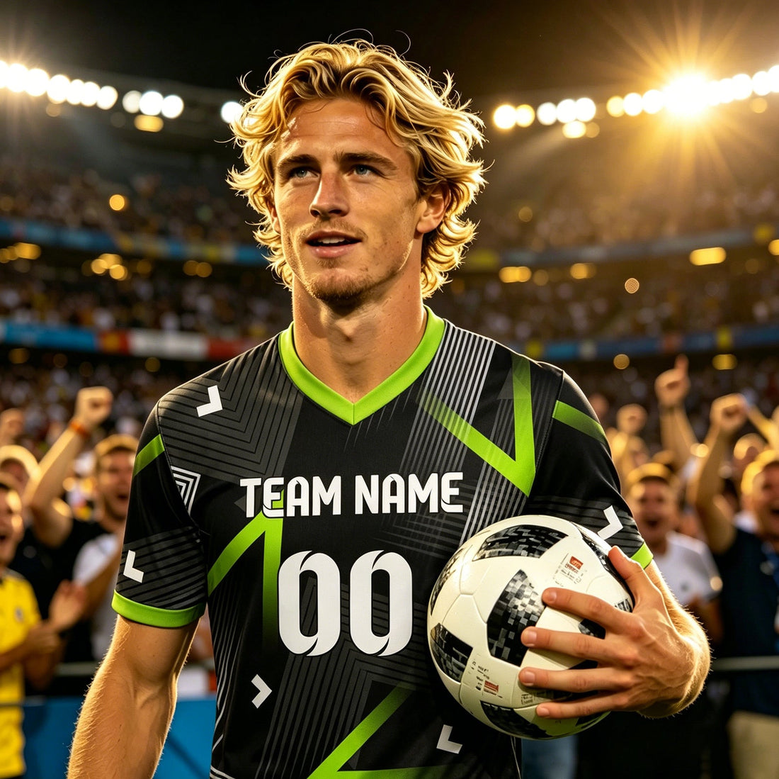 Men's Custom Football Jersey Multicolor Printed Tops