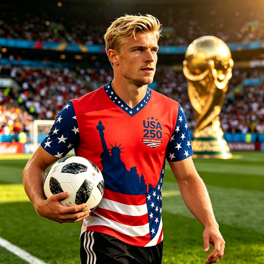 Men's 2026 Custom Soccer Jersey Independence Day Streetwear