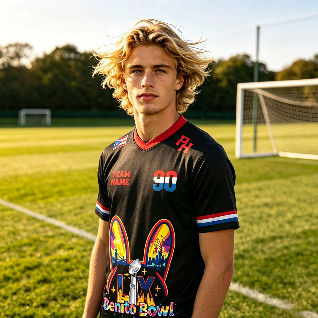 Custom Super Bowl Soccer Jersey Breathable Men Tops
