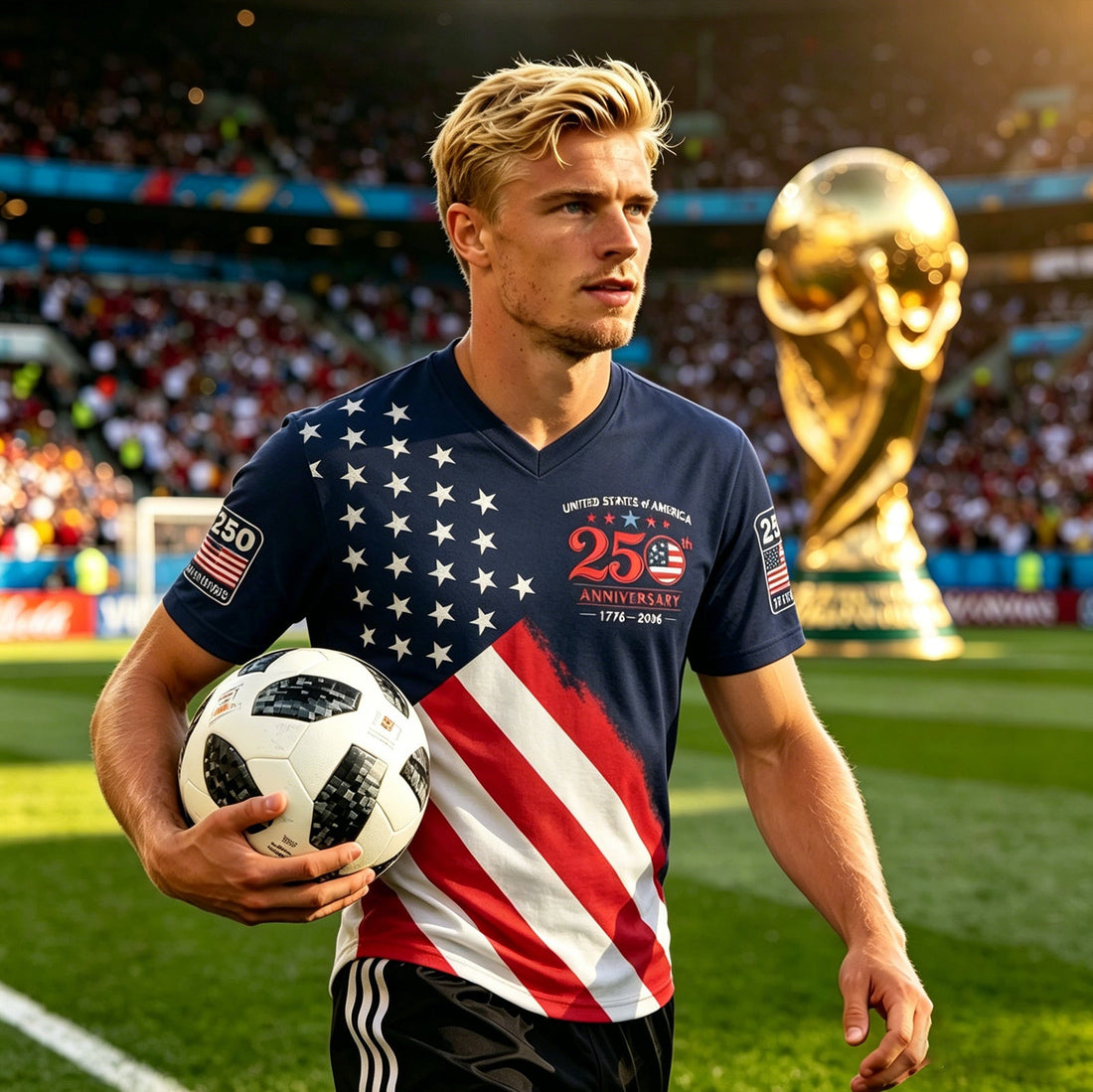 Independence Day Retro Custom Soccer Jersey