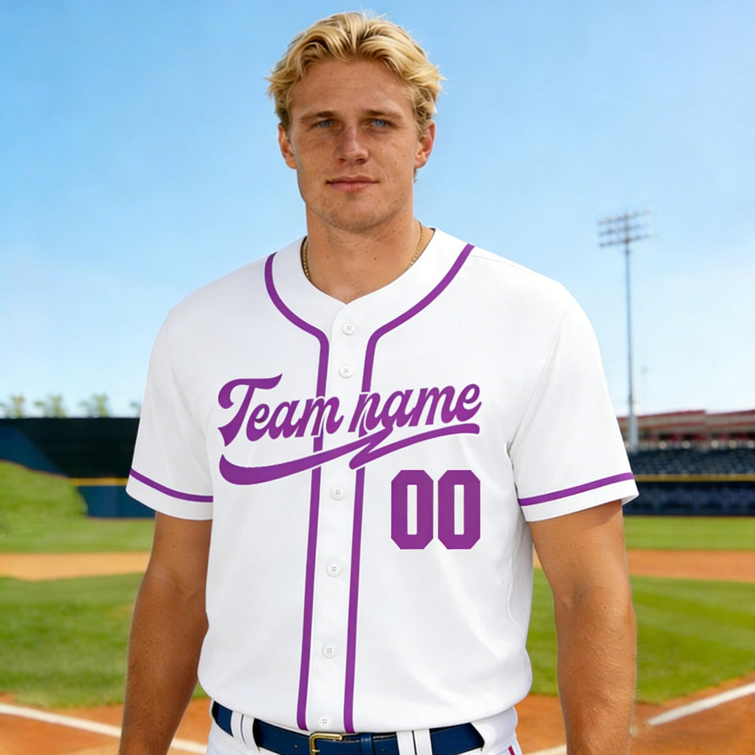 Custom Baseball Jersey Personalized Team Name Number Shirts Sports Printed Uniform for Men Tops