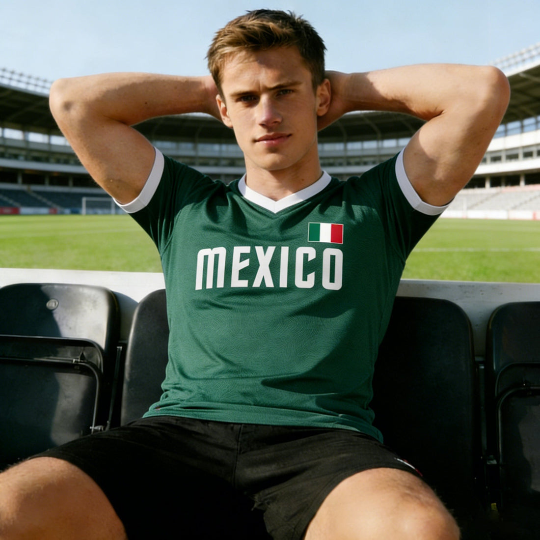 Men's Personalized Mexico Soccer Jersey Custom Name & Number Green Mexico Football Jerseys Tops