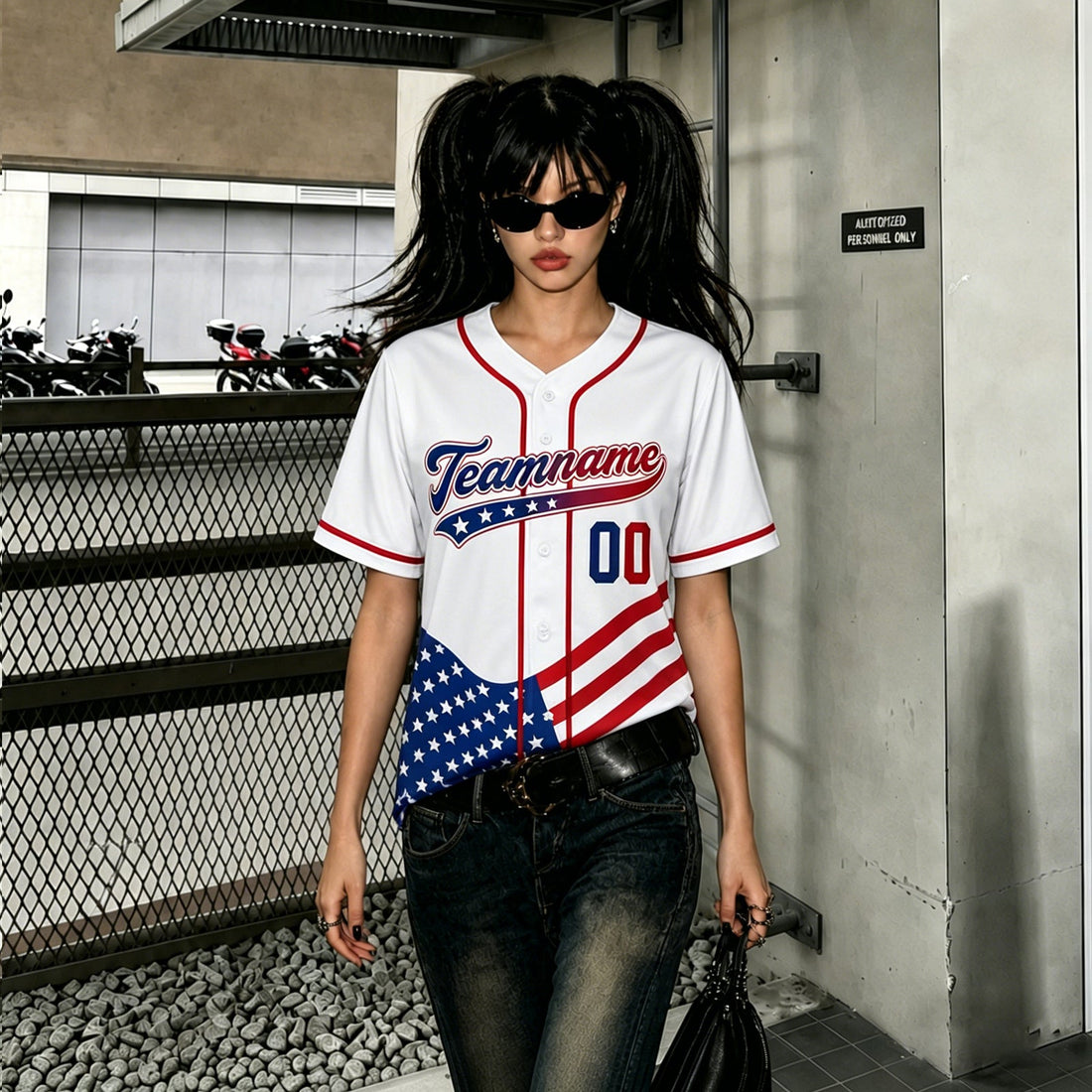 Women's Custom Baseball Jersey  Button Down Tops