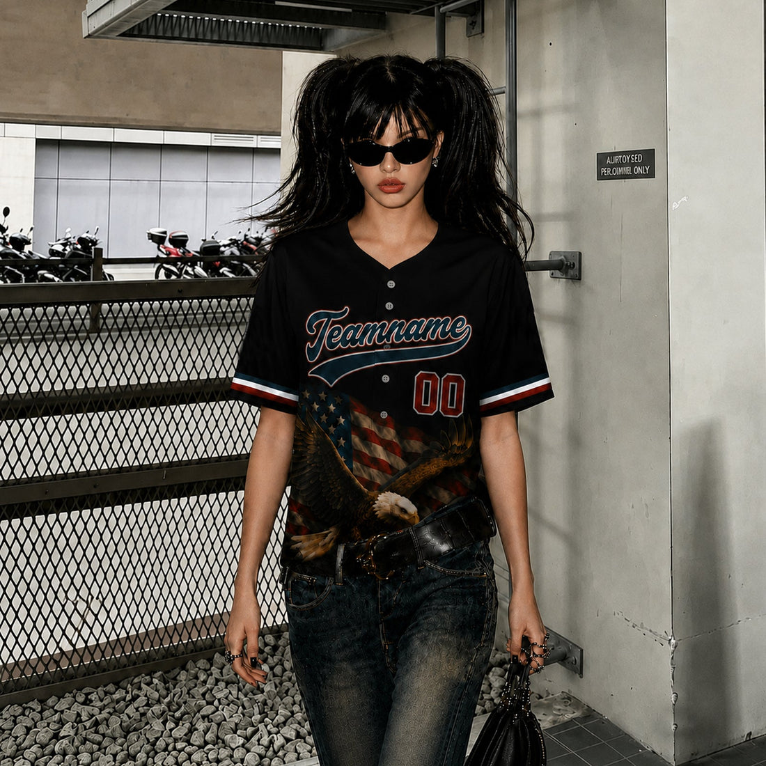 Custom Baseball Jersey Women Sports Active V Neck Tops