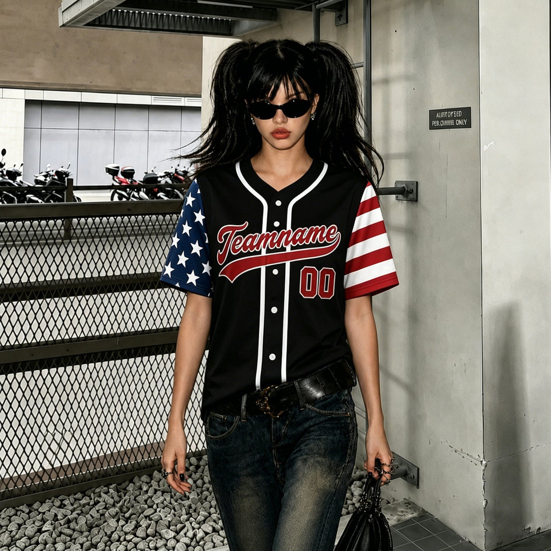 Women's Custom Baseball Jersey Button Down Tops