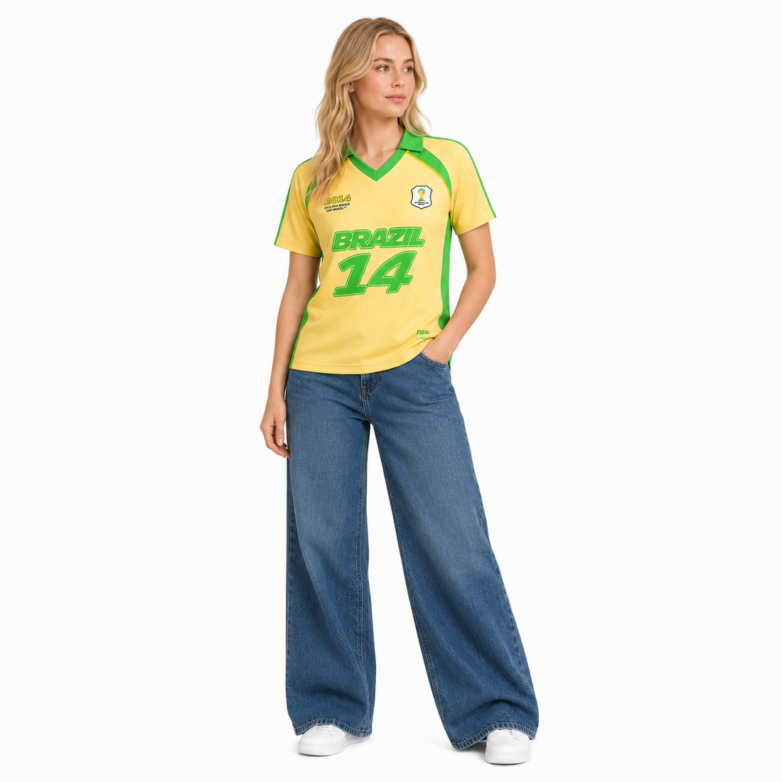 Fashion Brasil Women V Neck Fashion Streetwear Tops